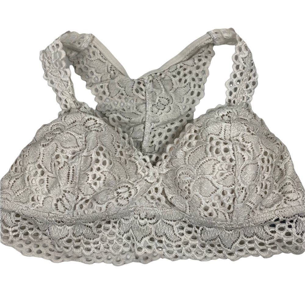 Aerie Silver Gray Bralette size Large